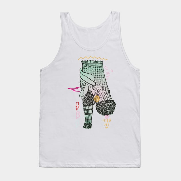 Celestial genius of Mesopotamian mythology Tank Top by LauraBustos